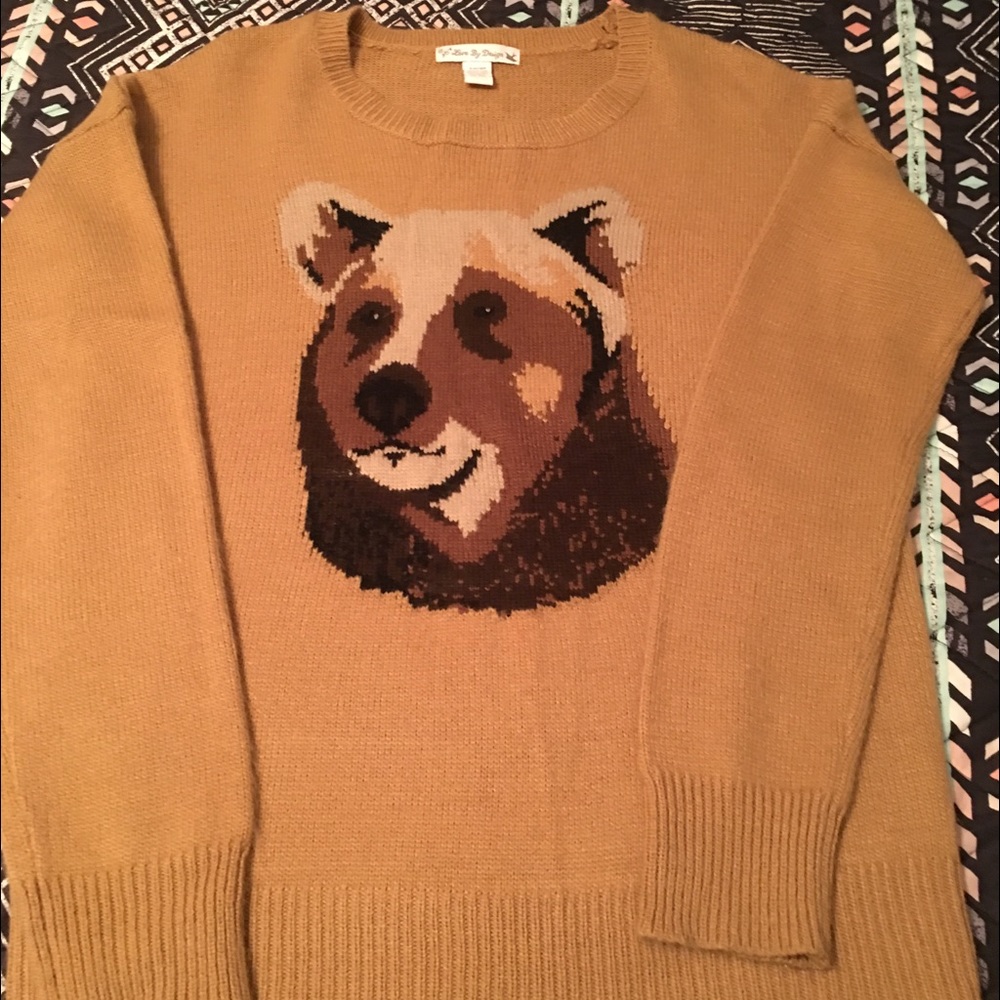 Brown bear sweater L