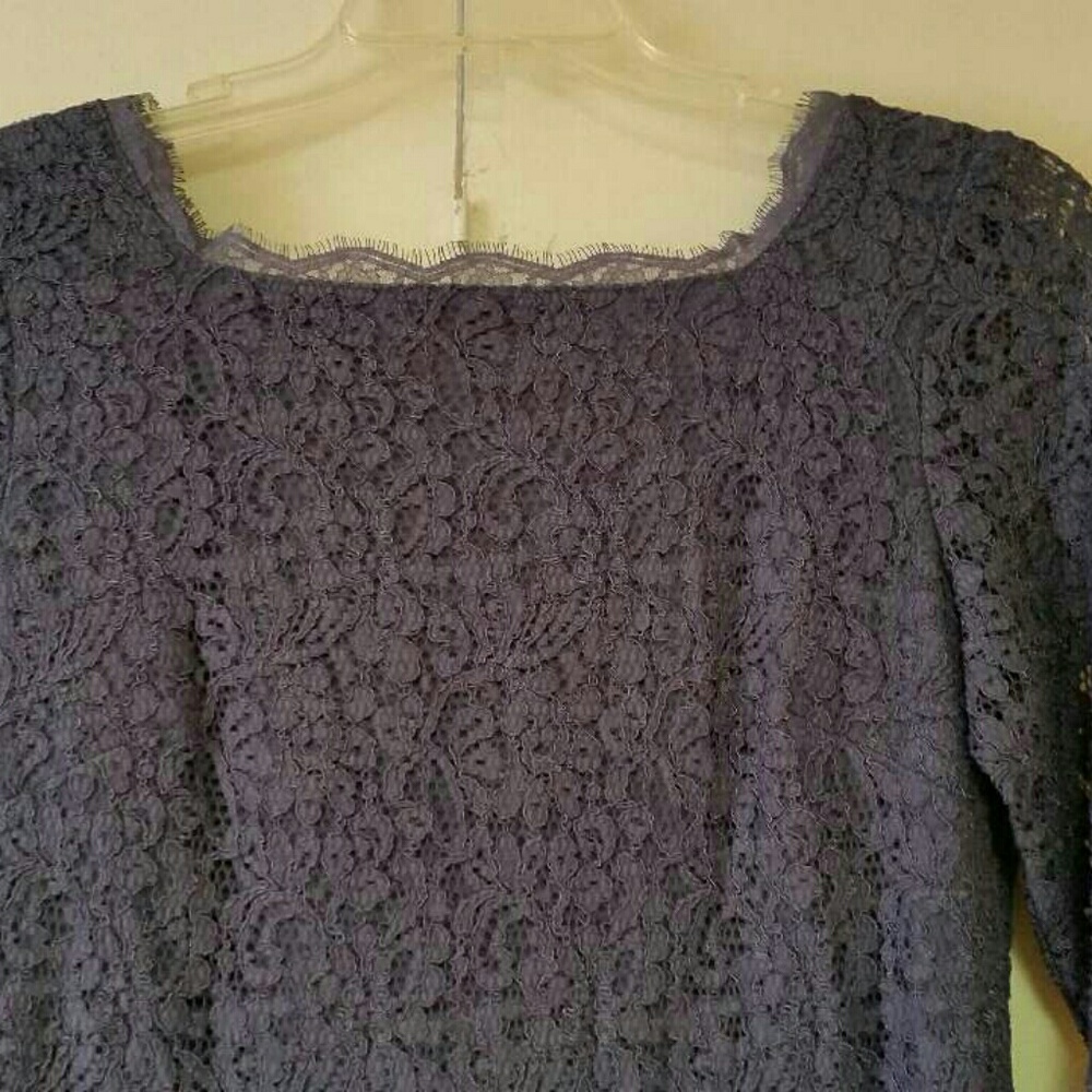 Purple Lace sheath dress