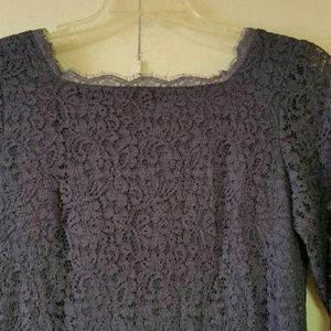 Purple Lace sheath dress