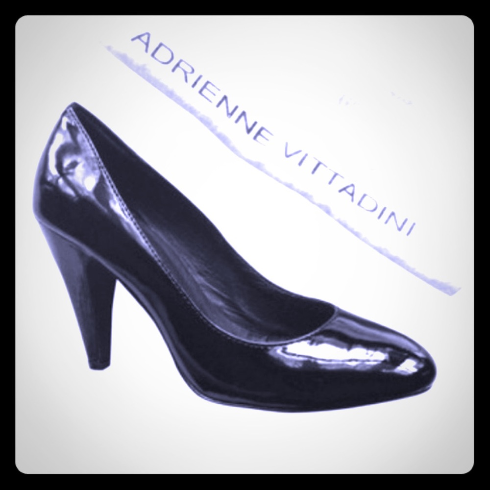 Adrianne Vittadini Black Patent Heels