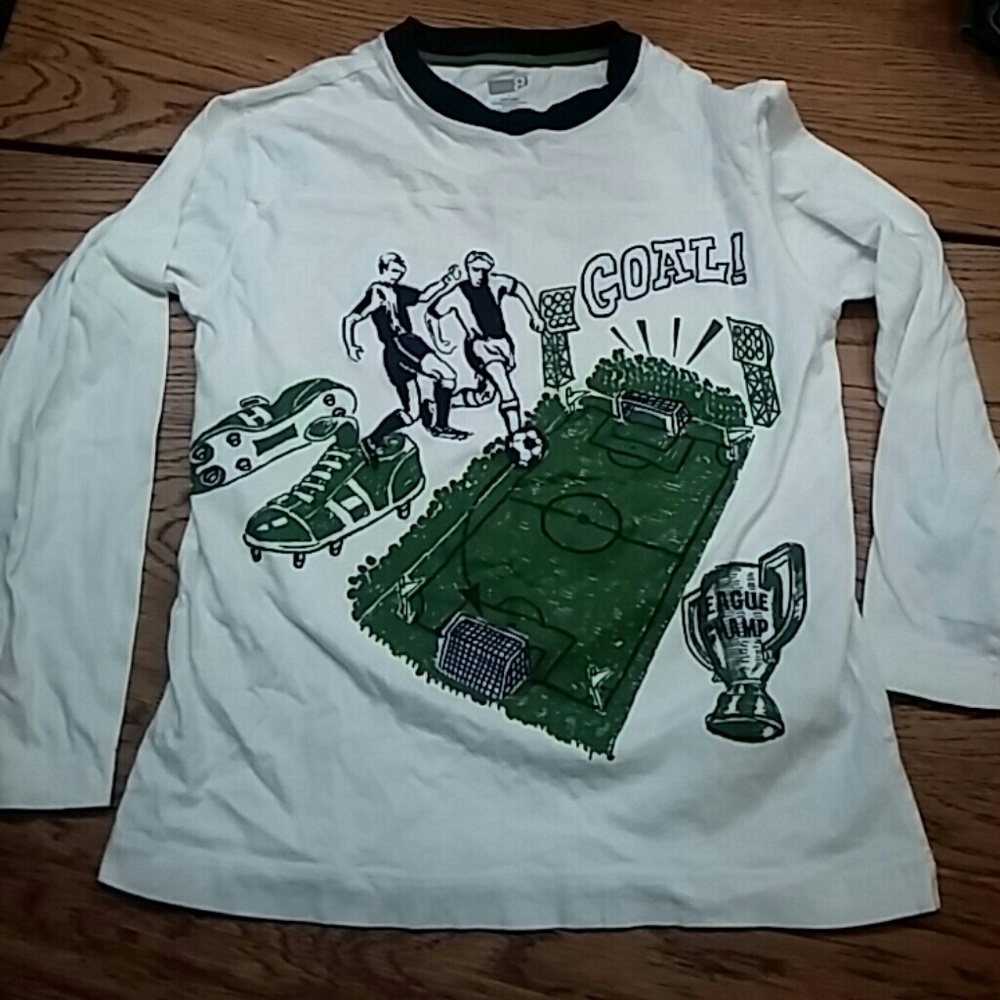 Crazy 8 soccer theme long sleeve shirt