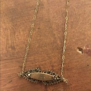 "M" necklace