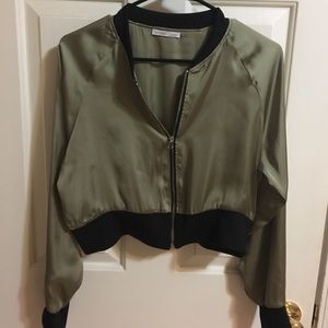 SHIMMERY CROP JACKET