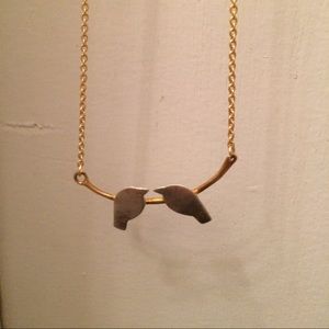 Vintage Twin Birds Necklace