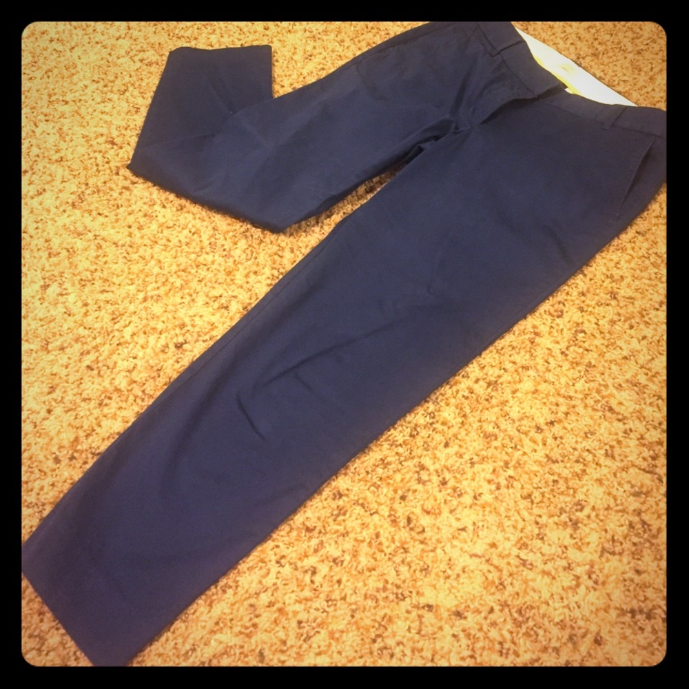 J. Crew Sz 6 ankle dress pant navy blue