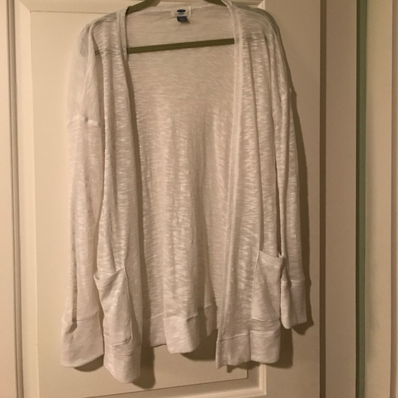 Old Navy Sweaters - White cardigan