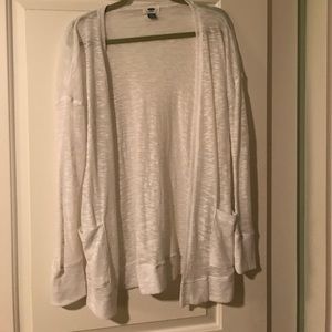White cardigan