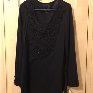Beautiful, new with tags, detailed long sleeve top
