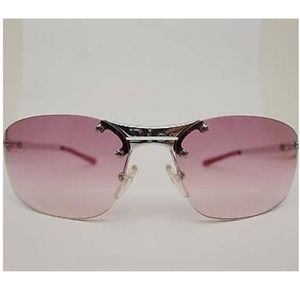 Pink Christian Dior pop rimless metal wrap
