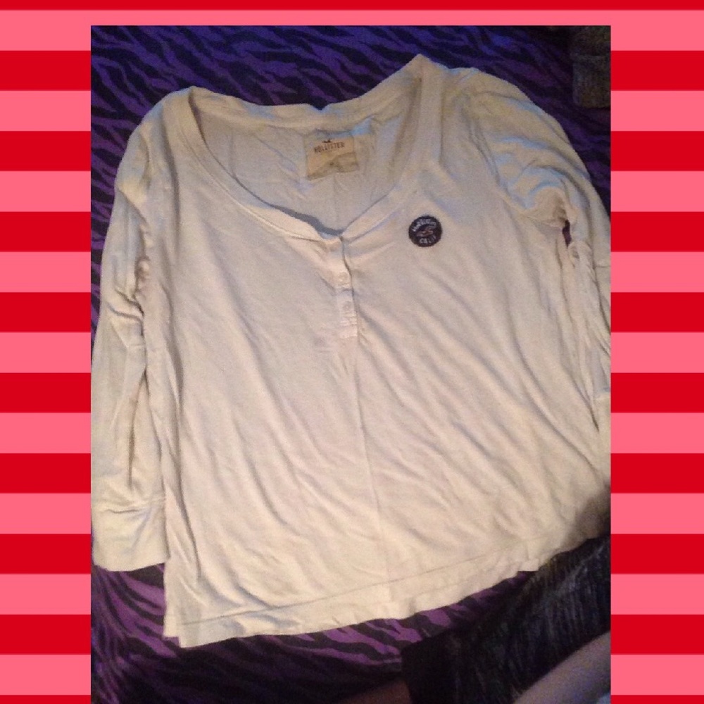 White Hollister Top💐