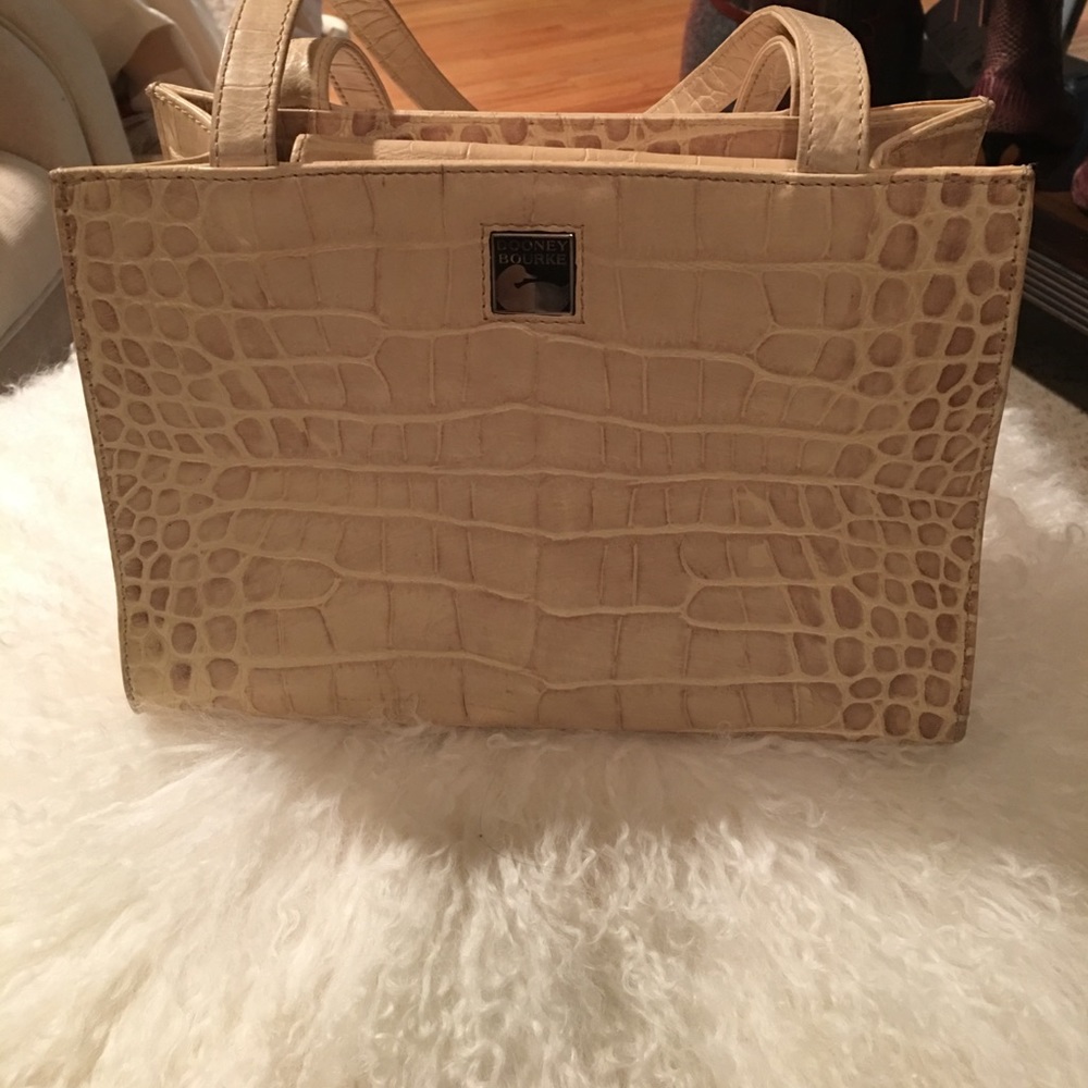 Dooney Bourke Croc Embossed Leather Bag