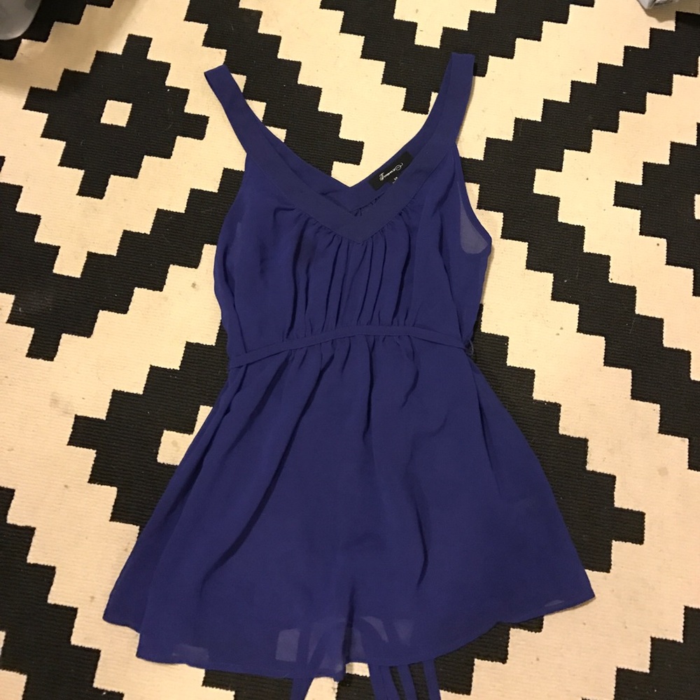 Royal Blue Sheer Tank