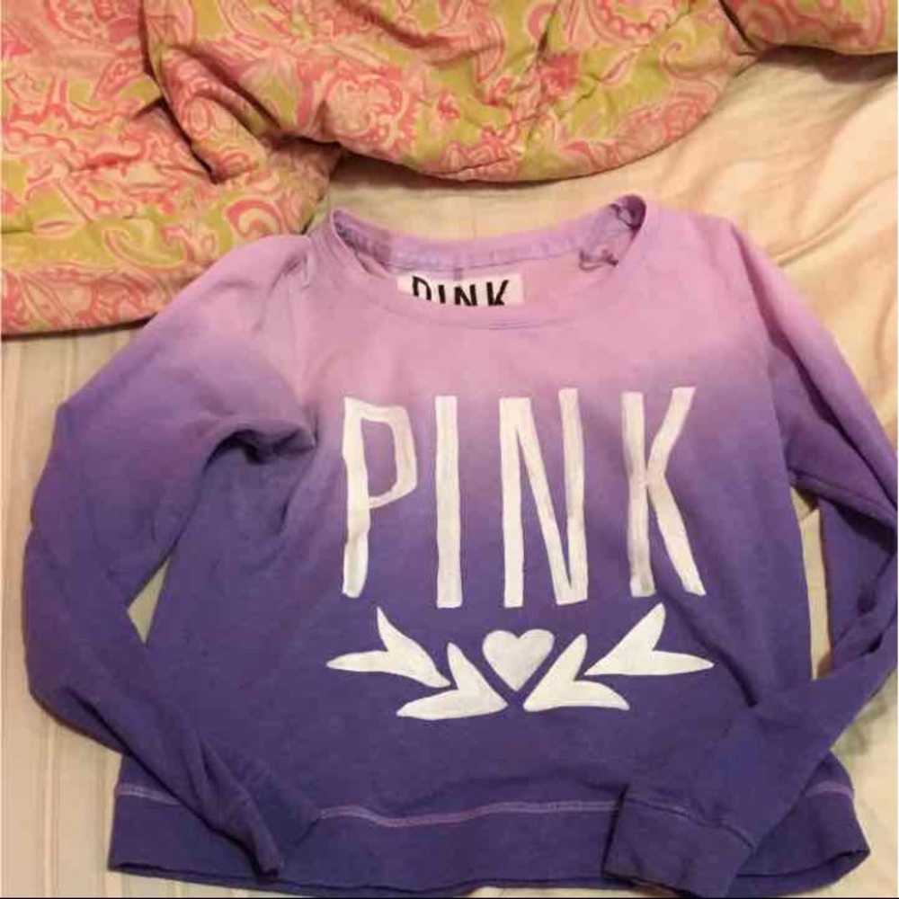 Purple Ombre Crew neck sweatshirt