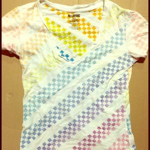 Colorful billabong tee
