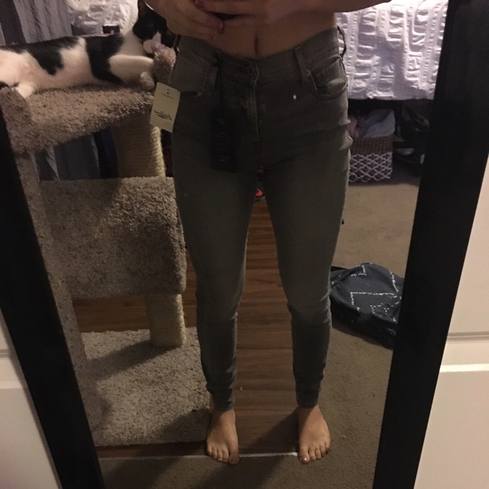Gray lucky super stretch jeans