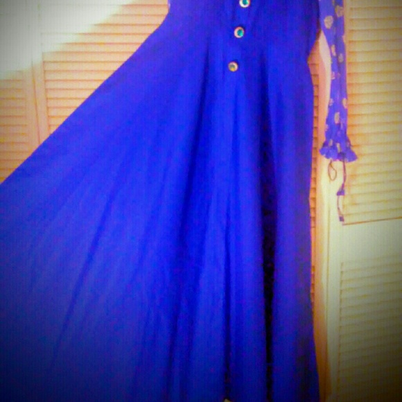 90%off brand new Royal blue vintage style gown!✨ - Picture 6 of 8