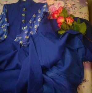 90%off brand new Royal blue vintage style gown!✨