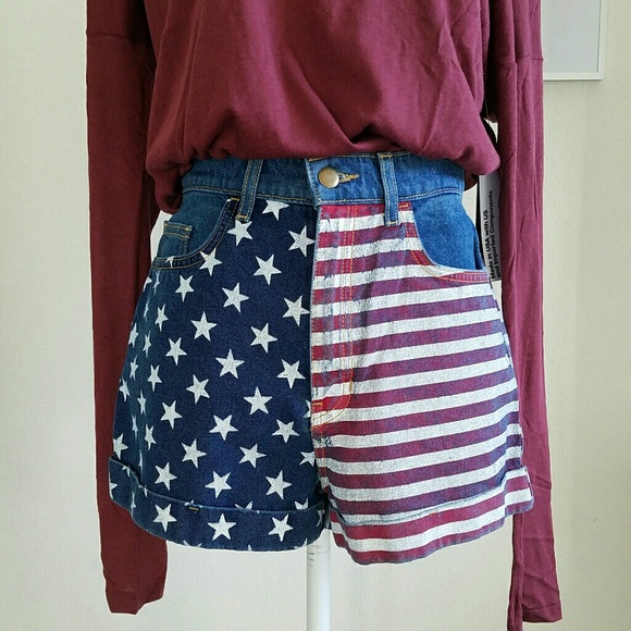 American apparel high waisted shorts - Picture 1 of 2