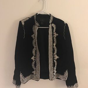 H&M Velvet Embroidered Jacket