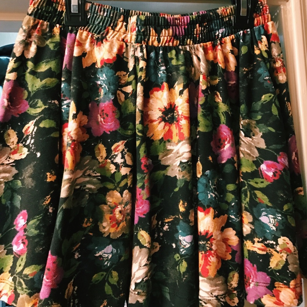 Zara Floral Miniskirt