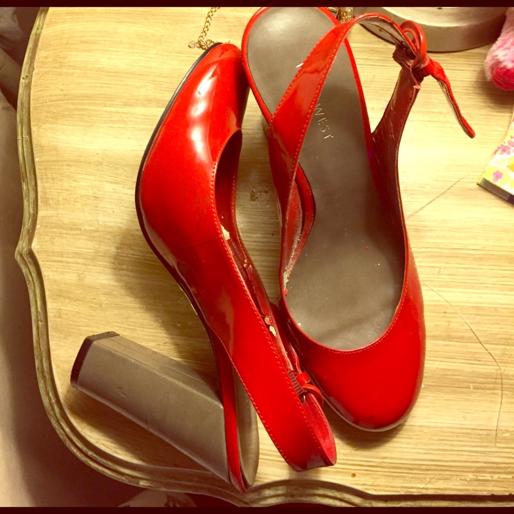 Nine West red heels