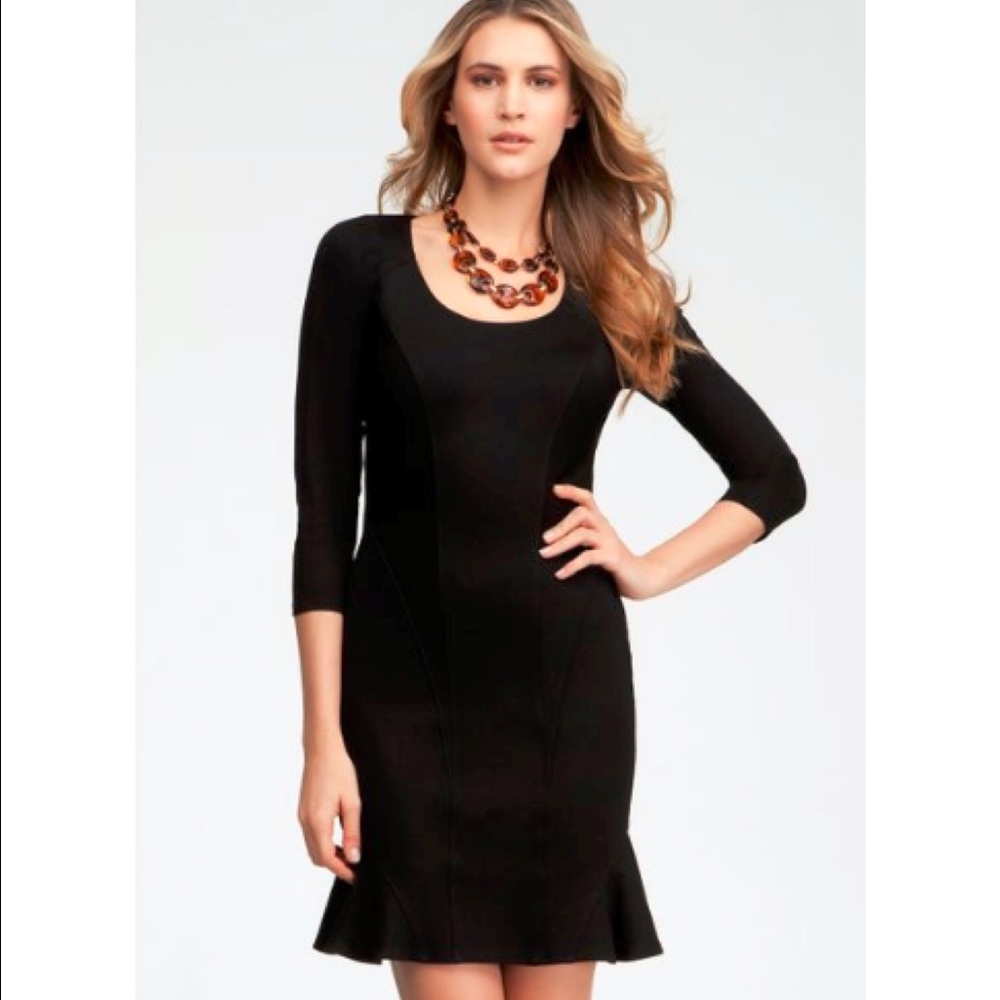 bebe Ruffle Hem Dress
