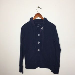 J.Crew Heavyweight Jersey Button Up Sweatshirt