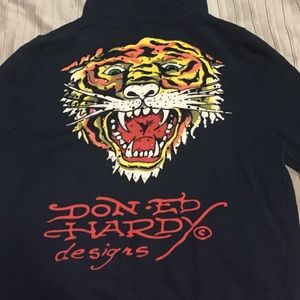 Ed hardy zip up jacket