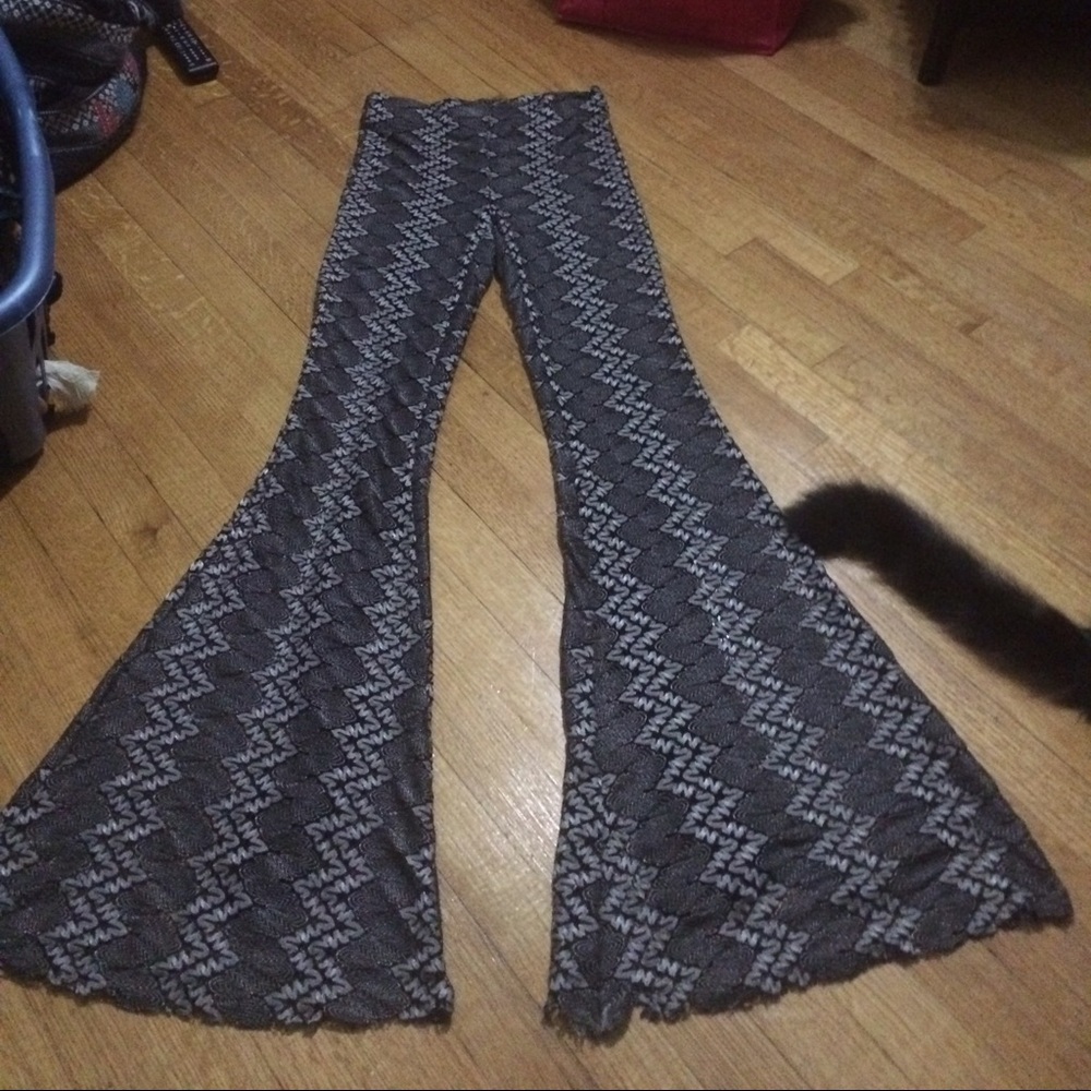 Boho Hippie Super Wide high waisted Bell Bottoms