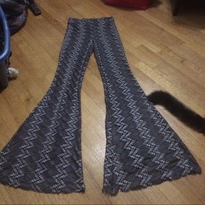 Boho Hippie Super Wide high waisted Bell Bottoms