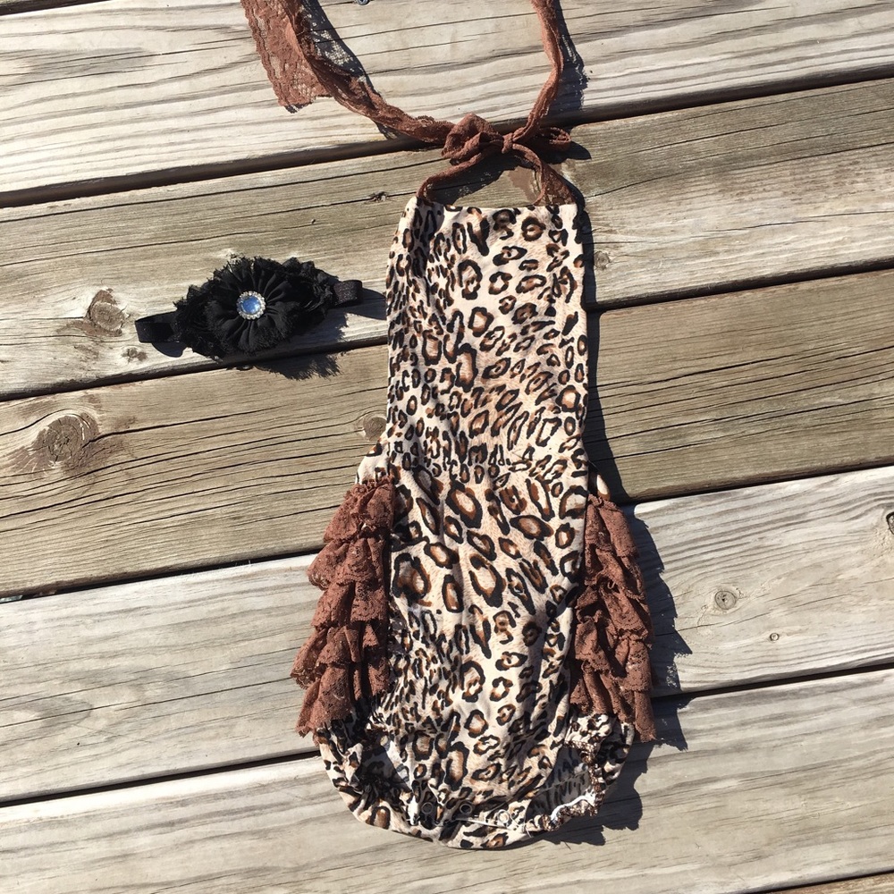 Cheetah Bubble Romper