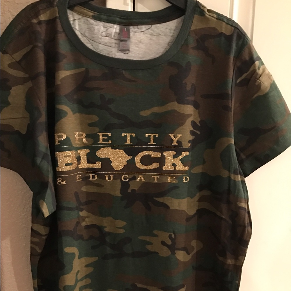 Camo handmade 2xl women's shirt