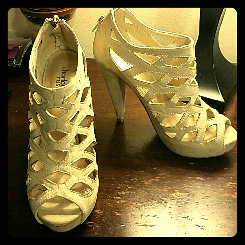 Charlotte Russe beige heels - s6