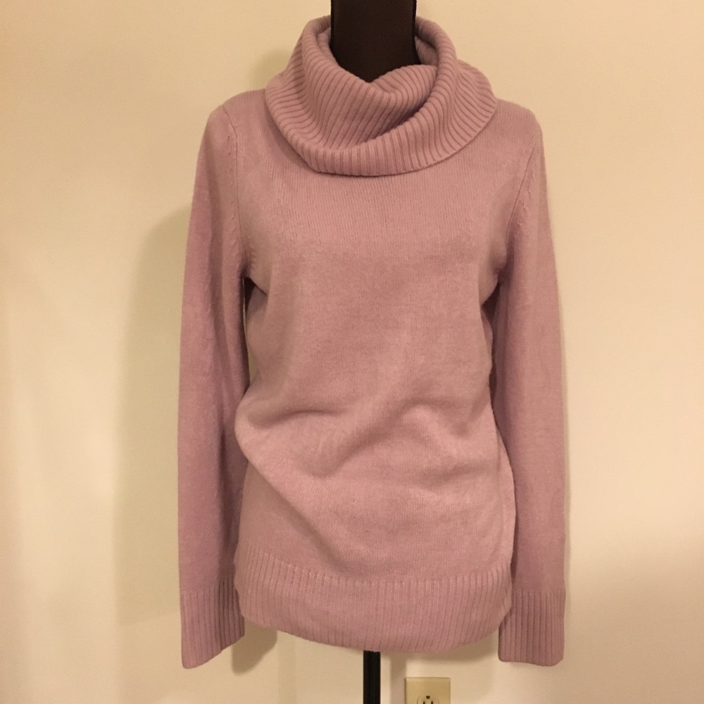 Light Purple Cowl Neck Sweater L