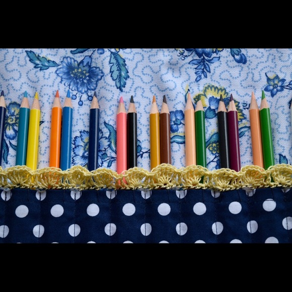 Handmade Coloring Tote. Map pencils/Gel Pens - Picture 4 of 5