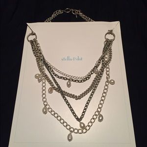 Stella & Dot Avbery chain and pearl necklace