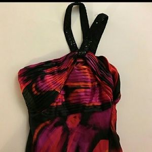 Prom long floor length open back dress gown