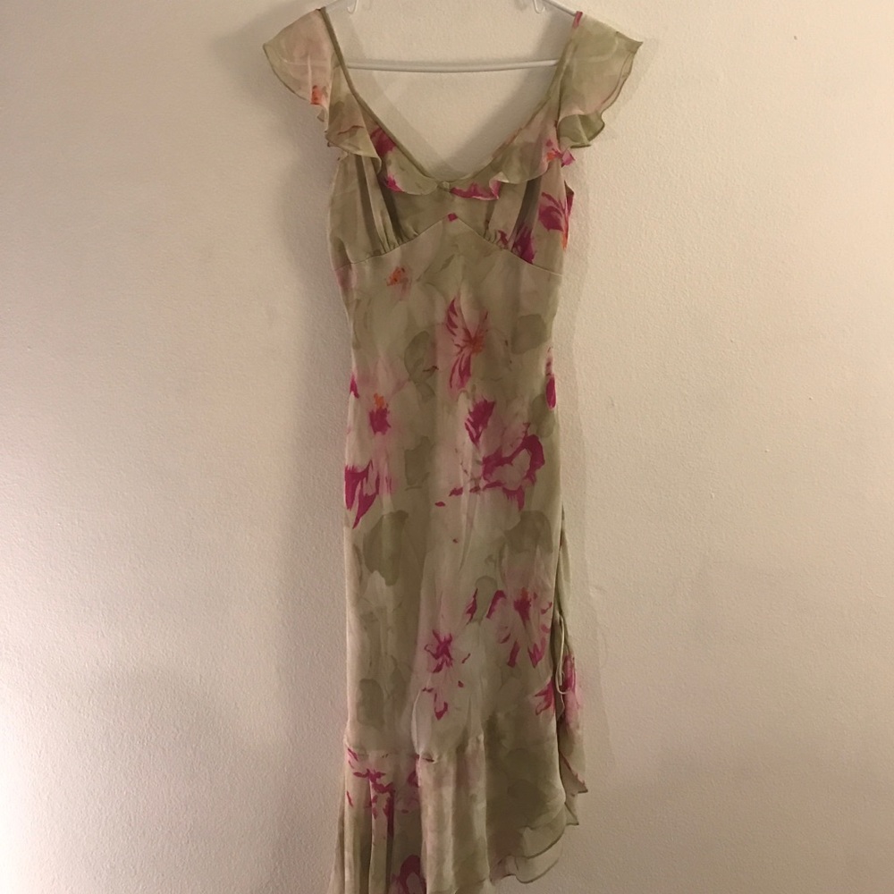 Silk Floral Dress