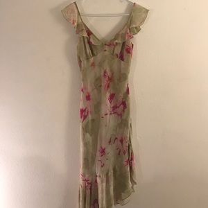 Silk Floral Dress