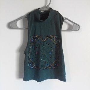 Astrology Turtle Neck Crop Top