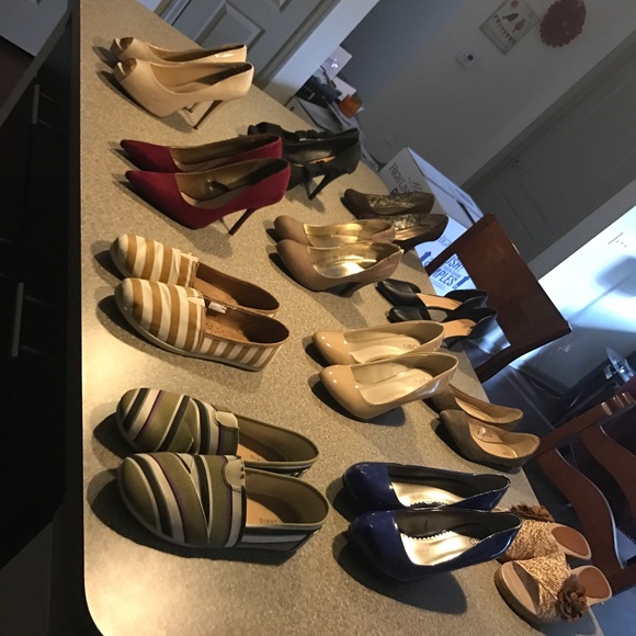 Bundle of designer women heel shoes size 10 and 11 - Picture 3 of 4