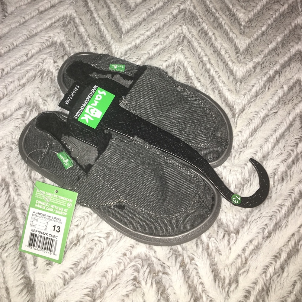 NWT Boys Sanuk Vagabond Chill loafer sz 13