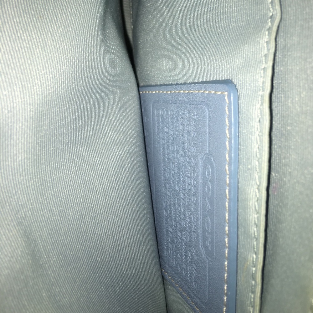 Coach Blue Optic Jacquard Pouchette Demi Bag - Picture 3 of 3