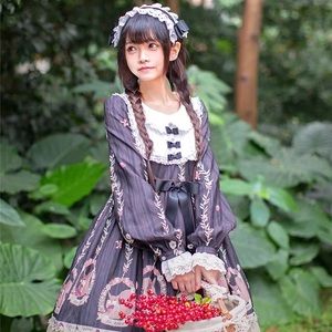 Handmade squirrel Lolita dress