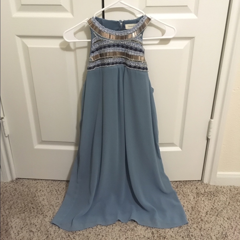 Freeway Periwinkle Beaded Dress