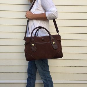 NEW PRICE!  HP  Suede Waverly Satchel NWT