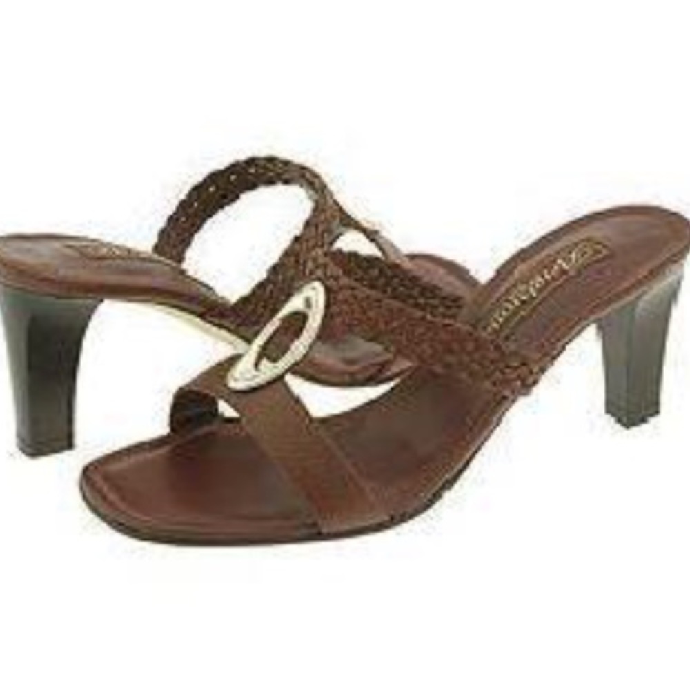 BRIGHTON REBECA SANDALS brown sz 10 Rebecca
