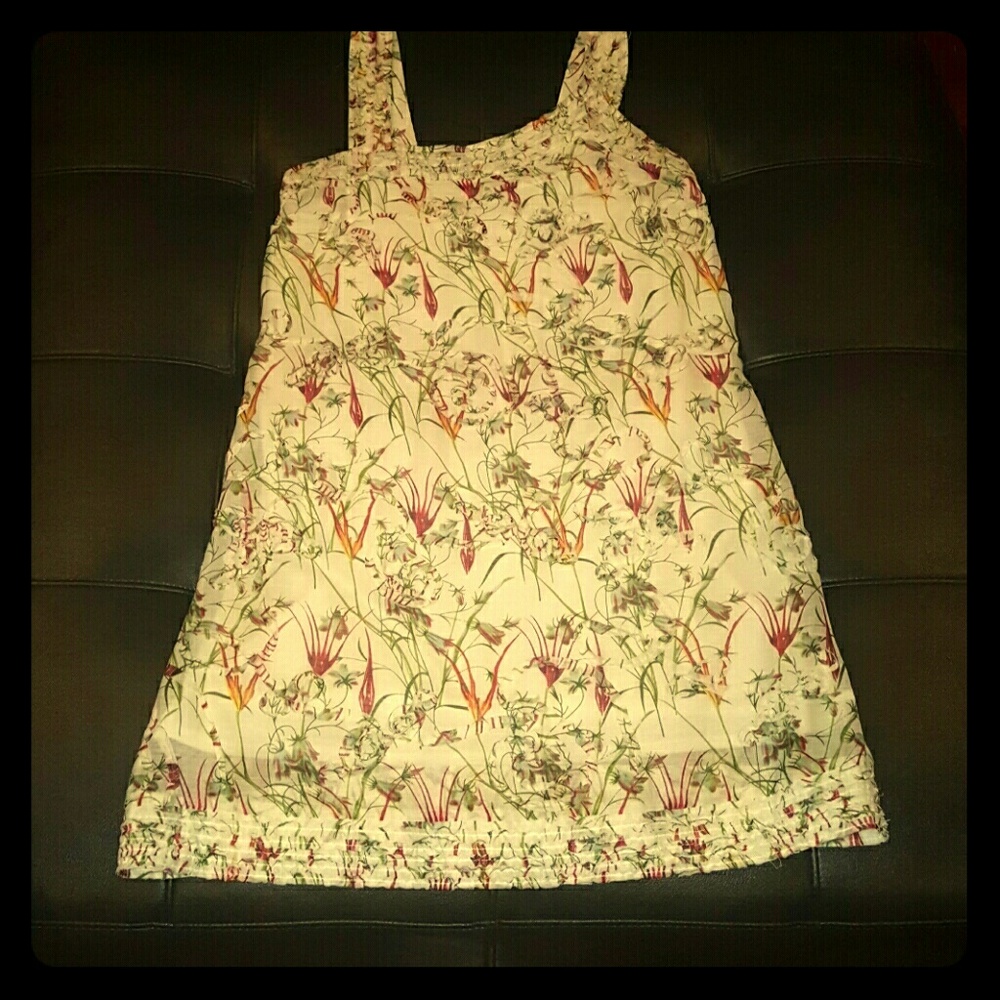 Floral asymmetrical dress