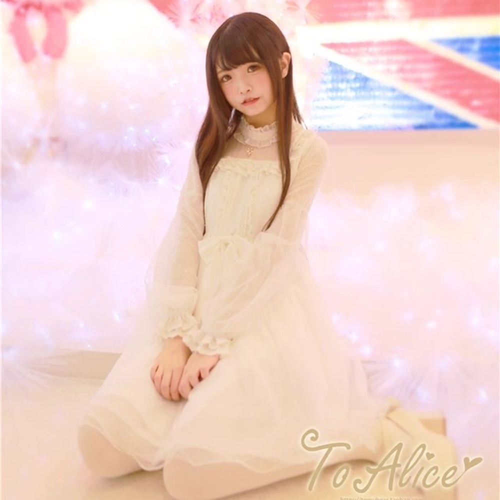Handmade white lolita dress