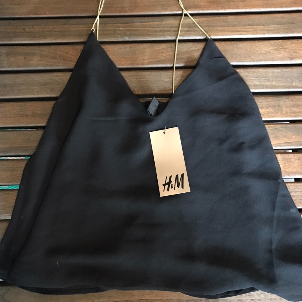 H&M Gold Chained Black Tank (New with tags)
